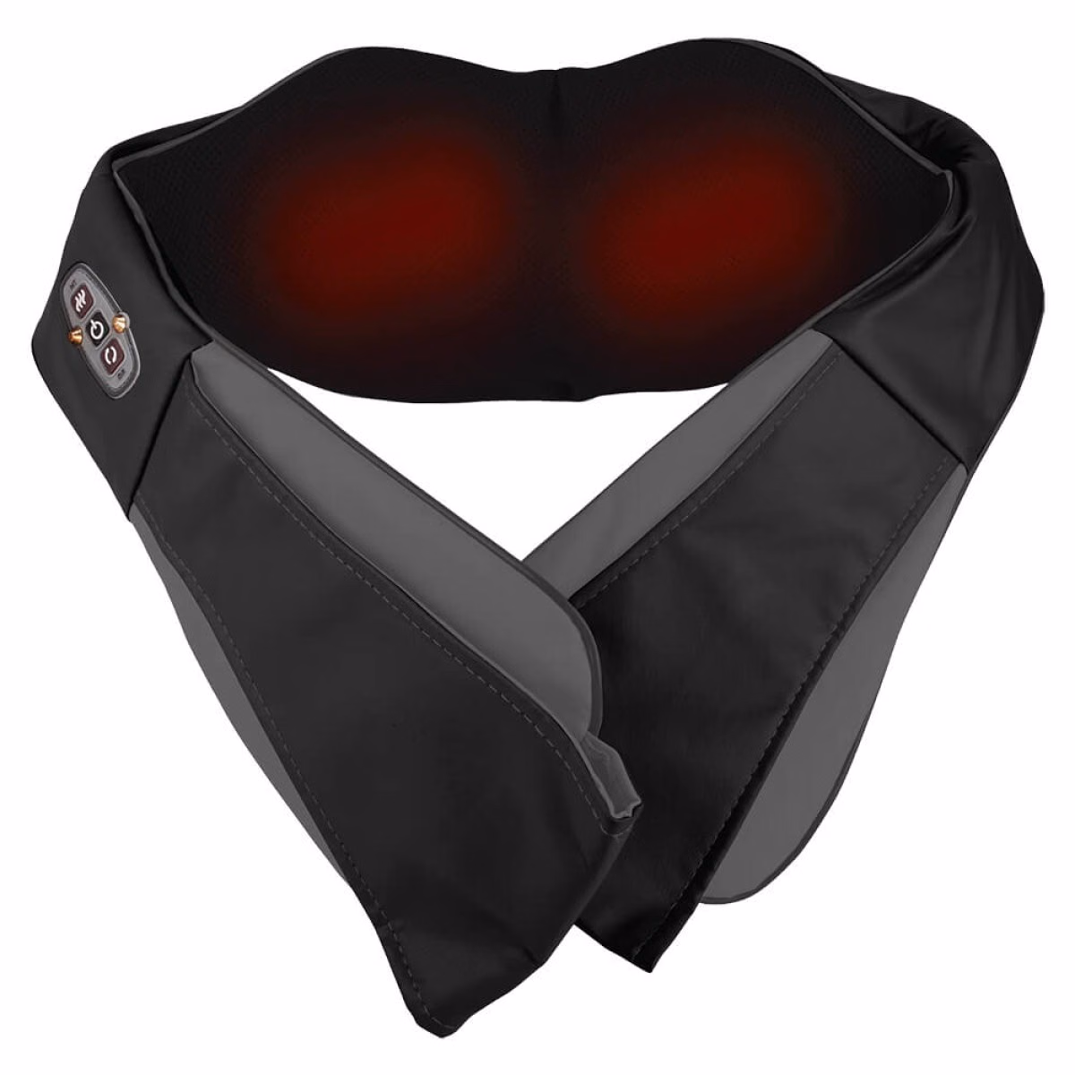 Custom Brookstone Shiatsu Neck & Shoulder Massager, Black, angle view