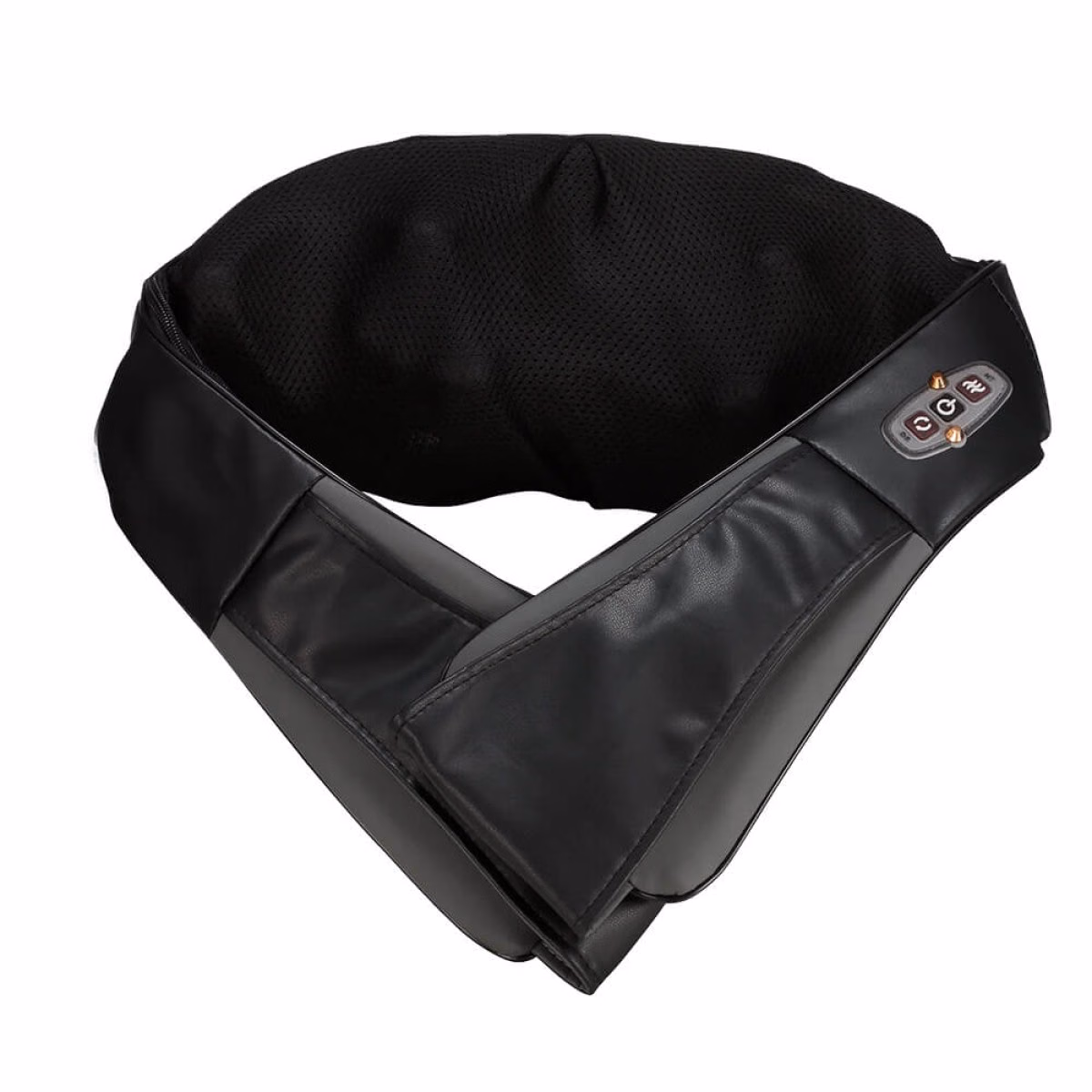 Custom Brookstone Shiatsu Neck & Shoulder Massager, Black, front view