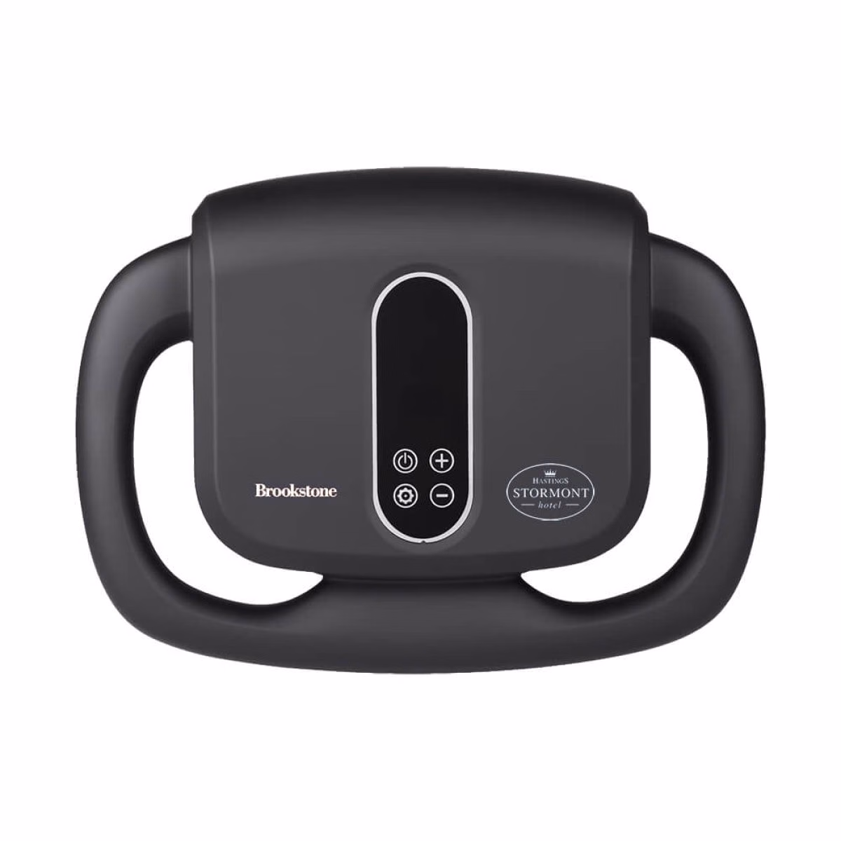 Custom Brookstone Six Head Ultra Recovery Percussion Massager, Black, angle view