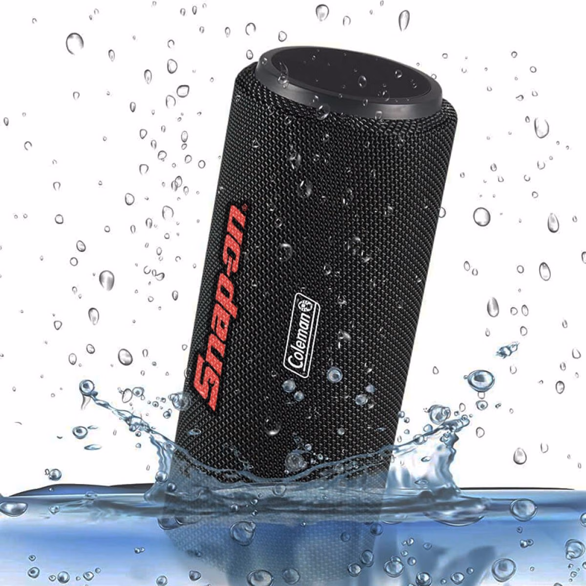 Custom COLEMAN Portable Waterproof Bluetooth Speaker, Black, packaging view