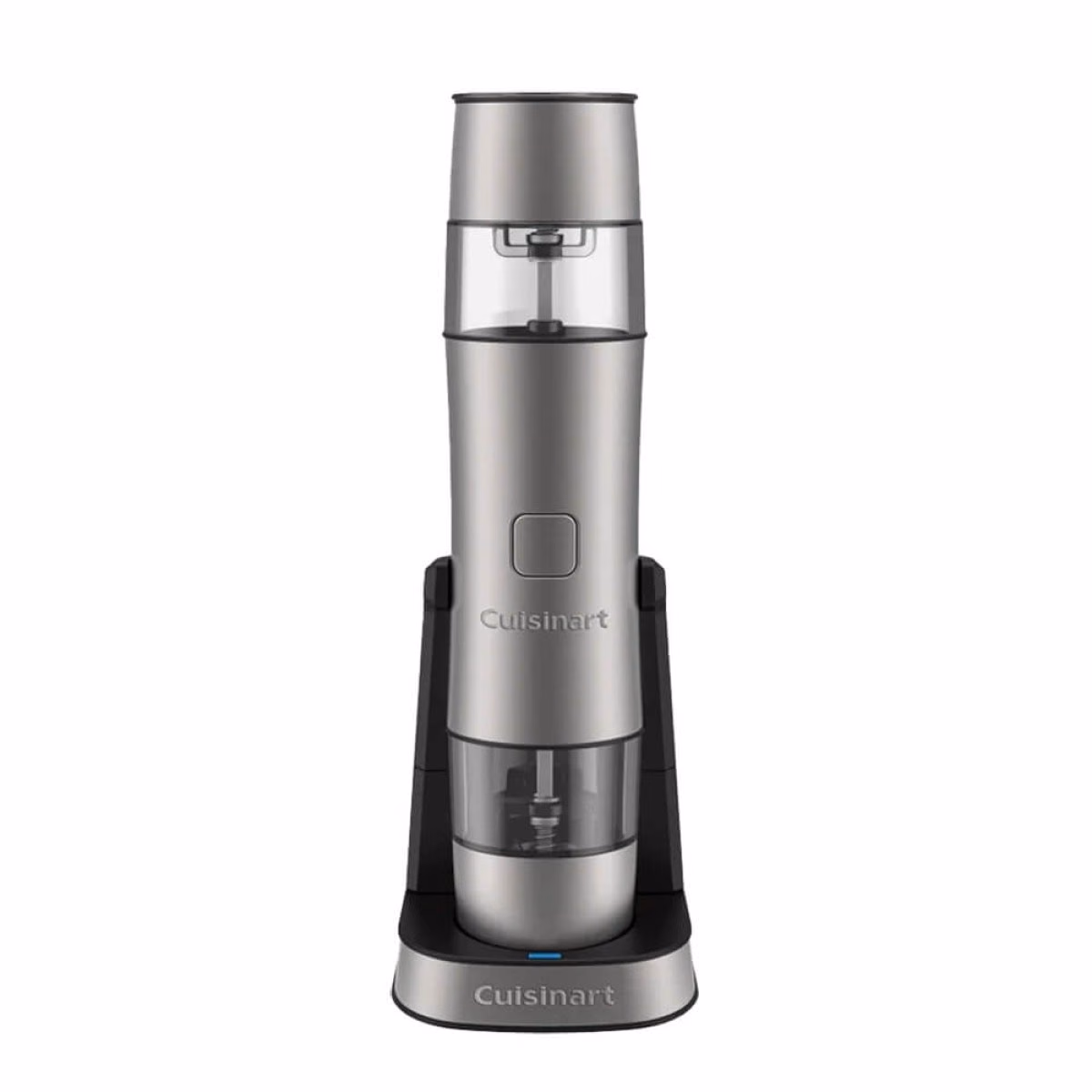 Custom Cuisinart Rechargeable Salt, Pepper, & Spice Mill, Silver, front view