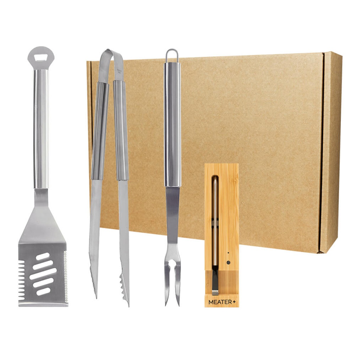 Custom Grill Guru Set, Stainless Steel, front view