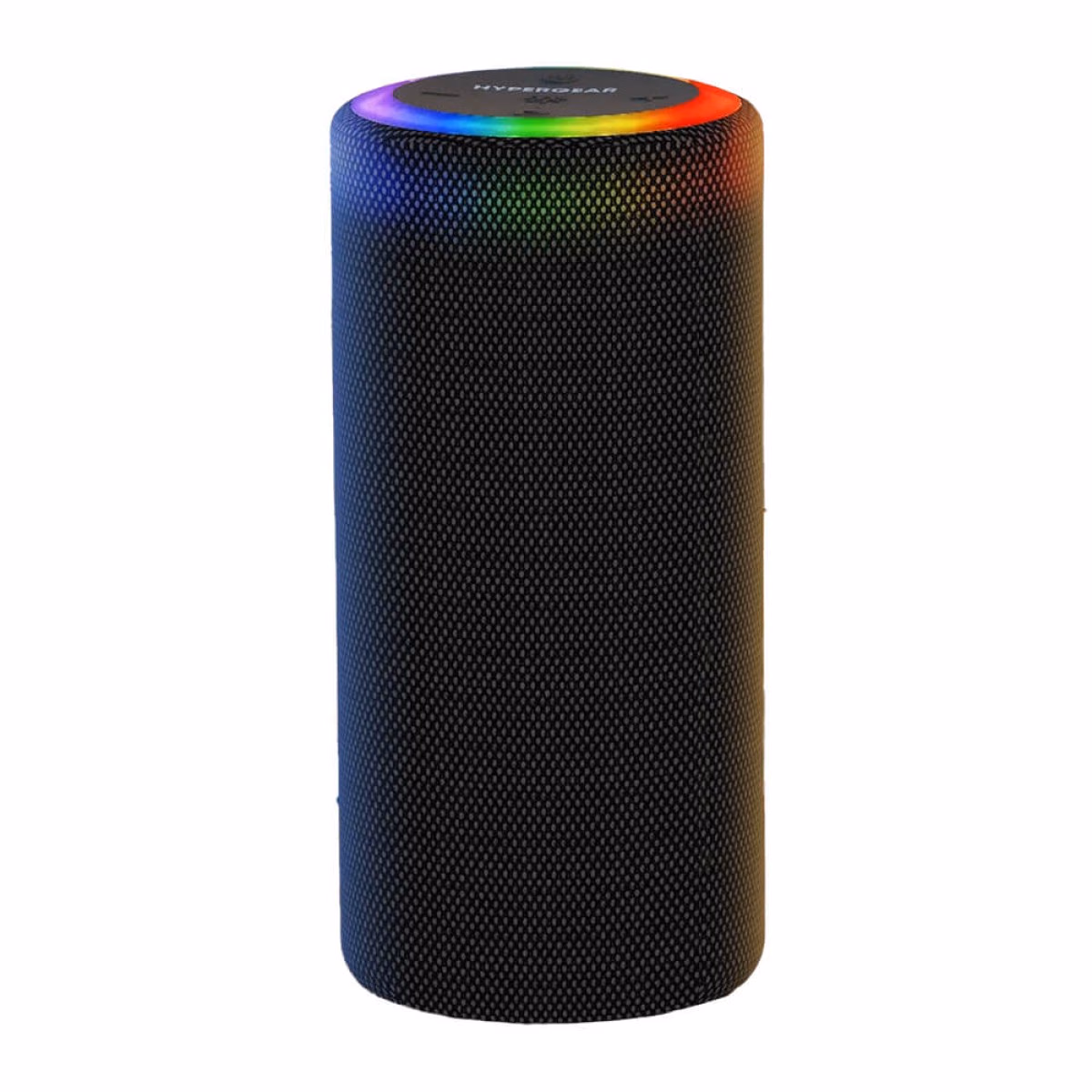 Custom HyperGear Halo XL Waterproof LED Wireless Speaker, Black, front view