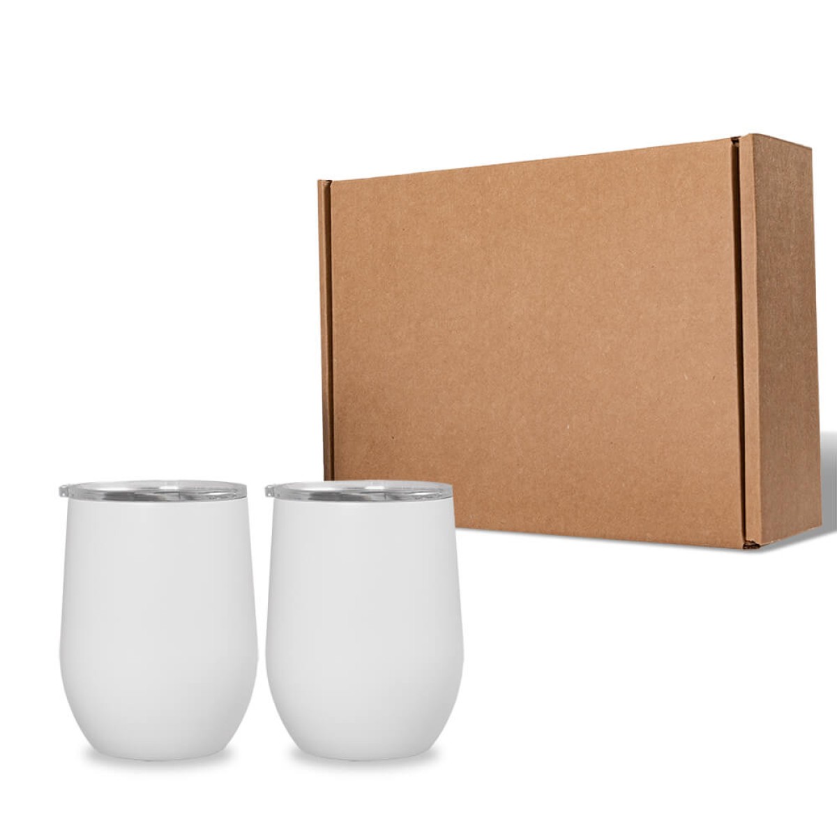Custom Patriot Stemless Set in White - Blank