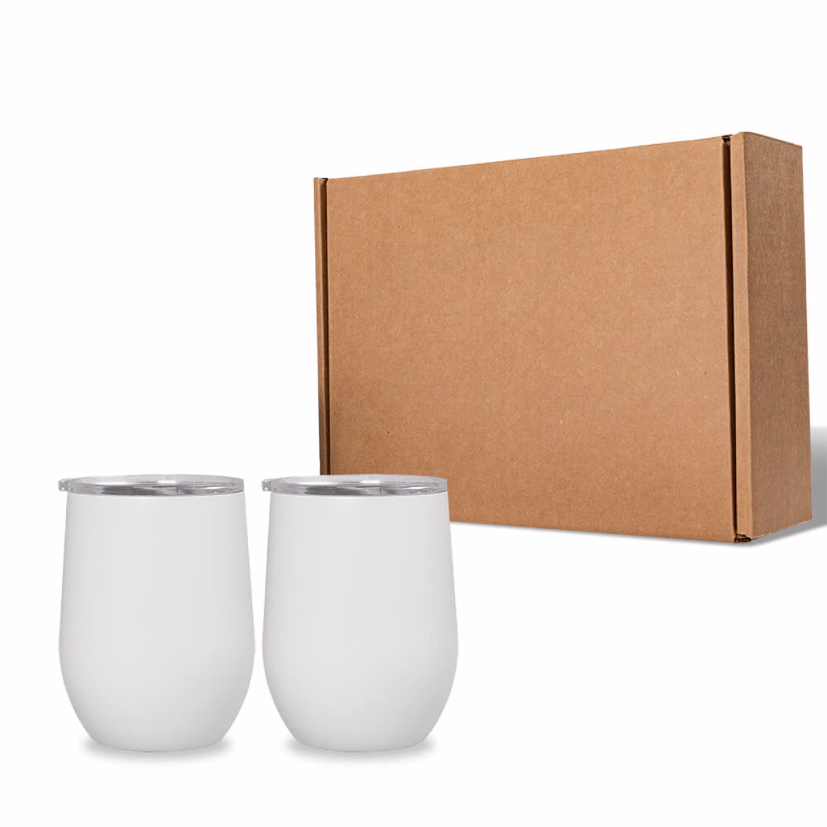 Custom Patriot Stemless Set in White - Blank
