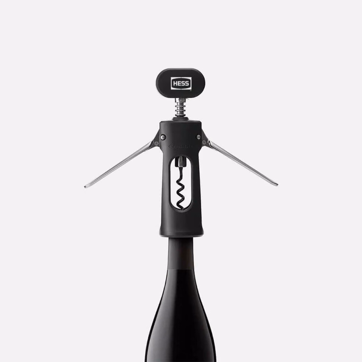 Custom Rabbit Corkscrew, Black, with custom logo area