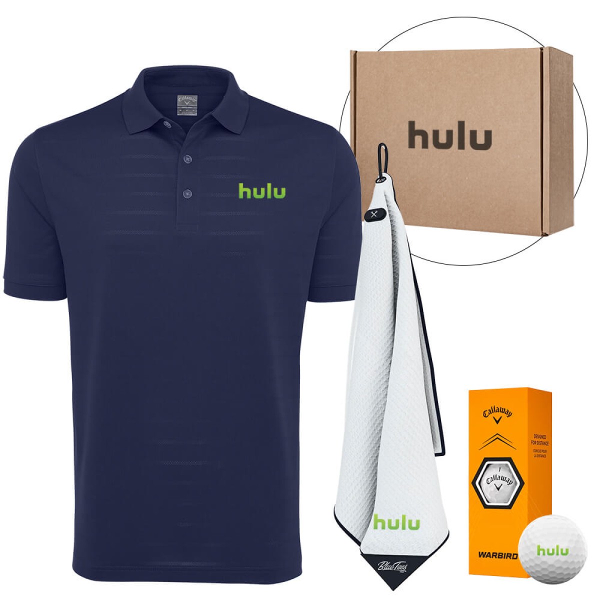 Custom Tee Time Gift Set in Special Colors - Decorated