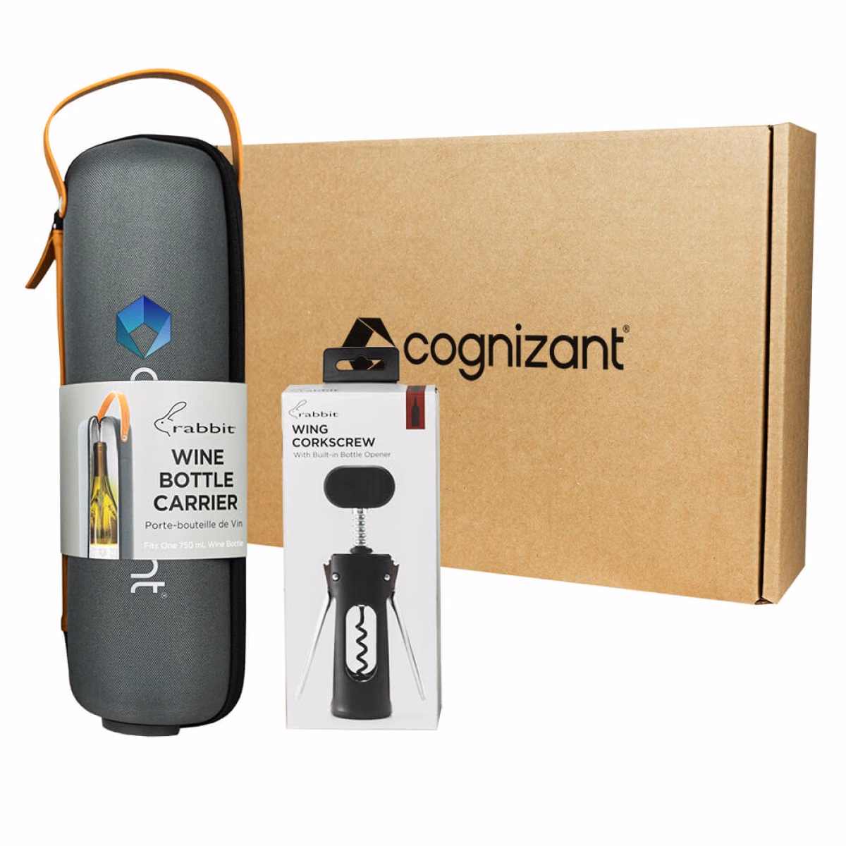 Custom Wine 2 Go Set, Black, packaging view