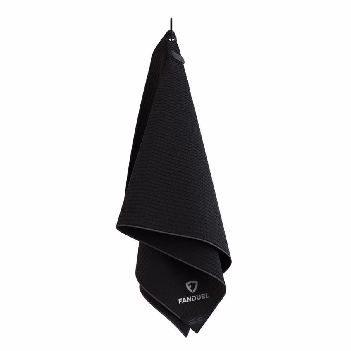 Custom Blue Tees Golf Magnetic Utility Towel in Black - Alternate
