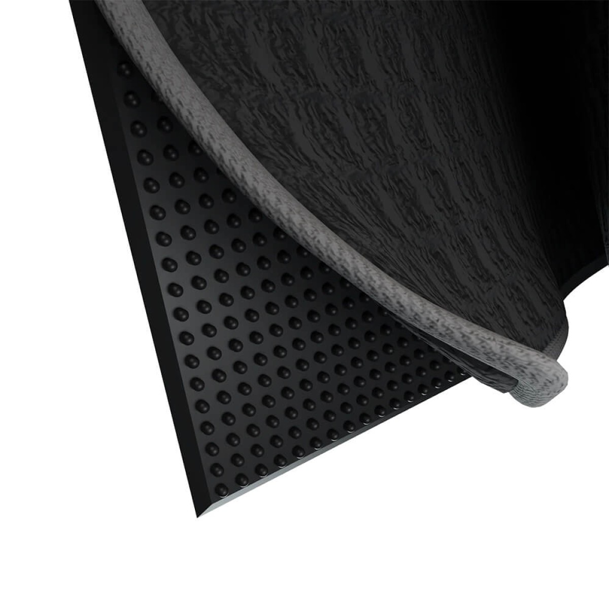 Custom Blue Tees Golf Magnetic Utility Towel in Black - Alternate