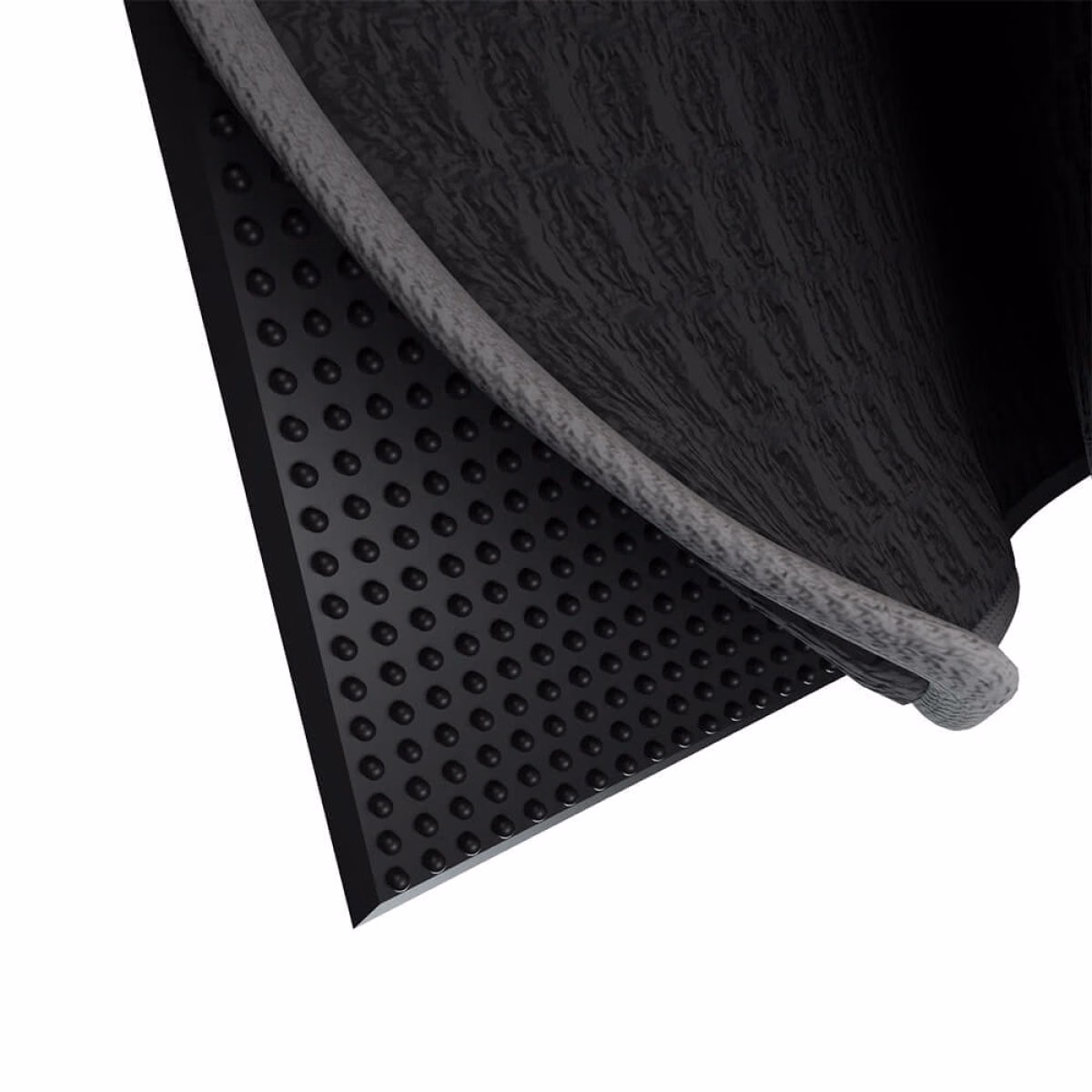Custom Blue Tees Golf Magnetic Utility Towel in Black - Alternate