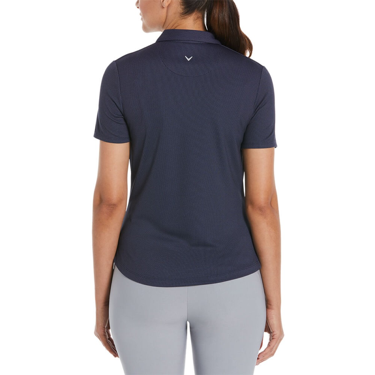 Custom Callaway Birdseye Ladies Polo in Navy - Alternate
