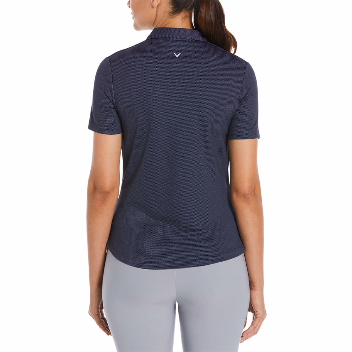 Custom Callaway Birdseye Ladies Polo in Navy - Alternate