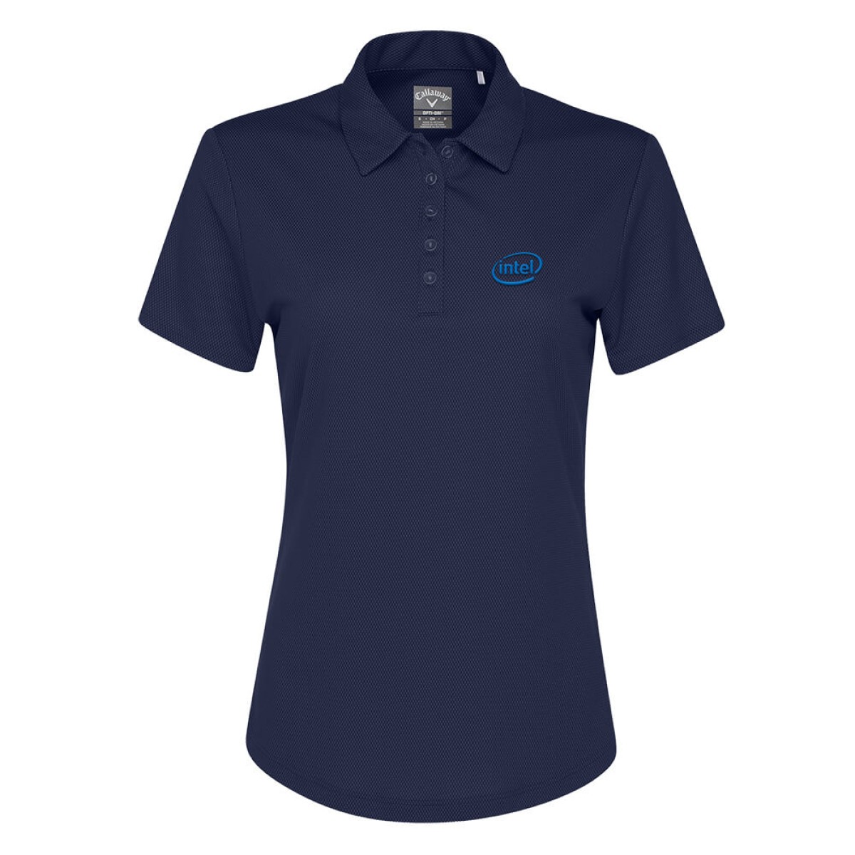 Custom Callaway Birdseye Ladies Polo in Navy - Decorated