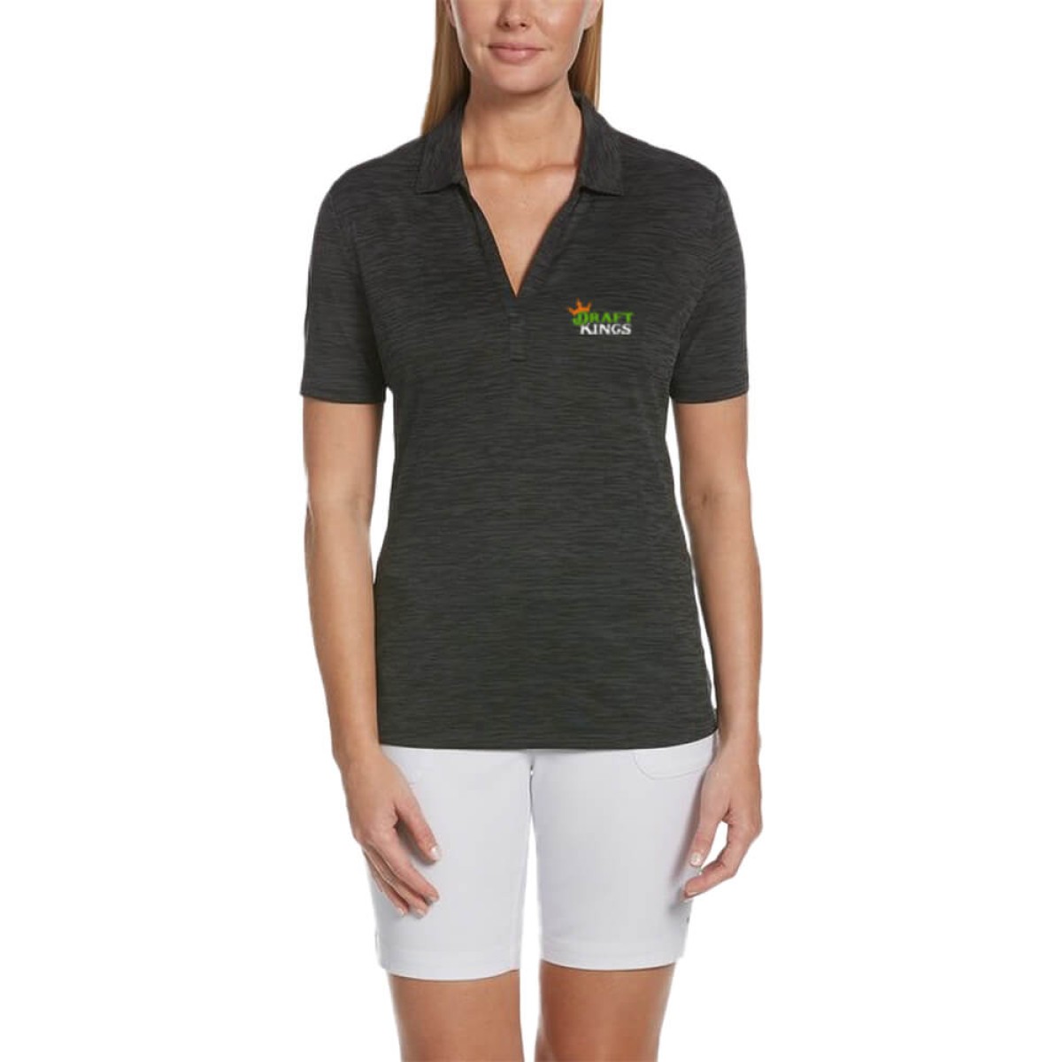 Custom Callaway Broken Stripe Ladies Polo with Custom Logo