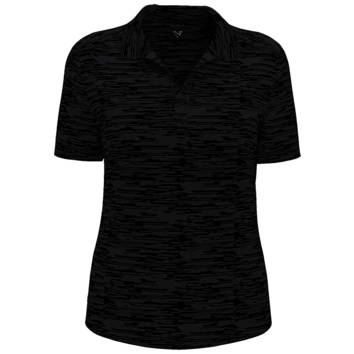 Custom Callaway Broken Stripe Ladies Polo in Black - Blank