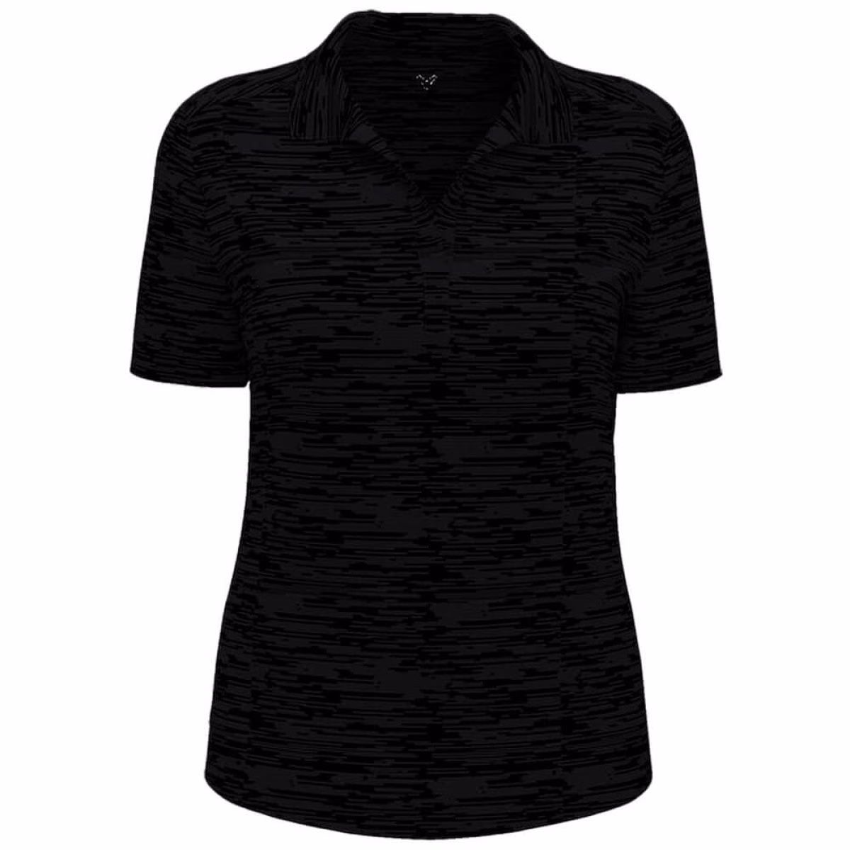 Custom Callaway Broken Stripe Ladies Polo in Black - Blank