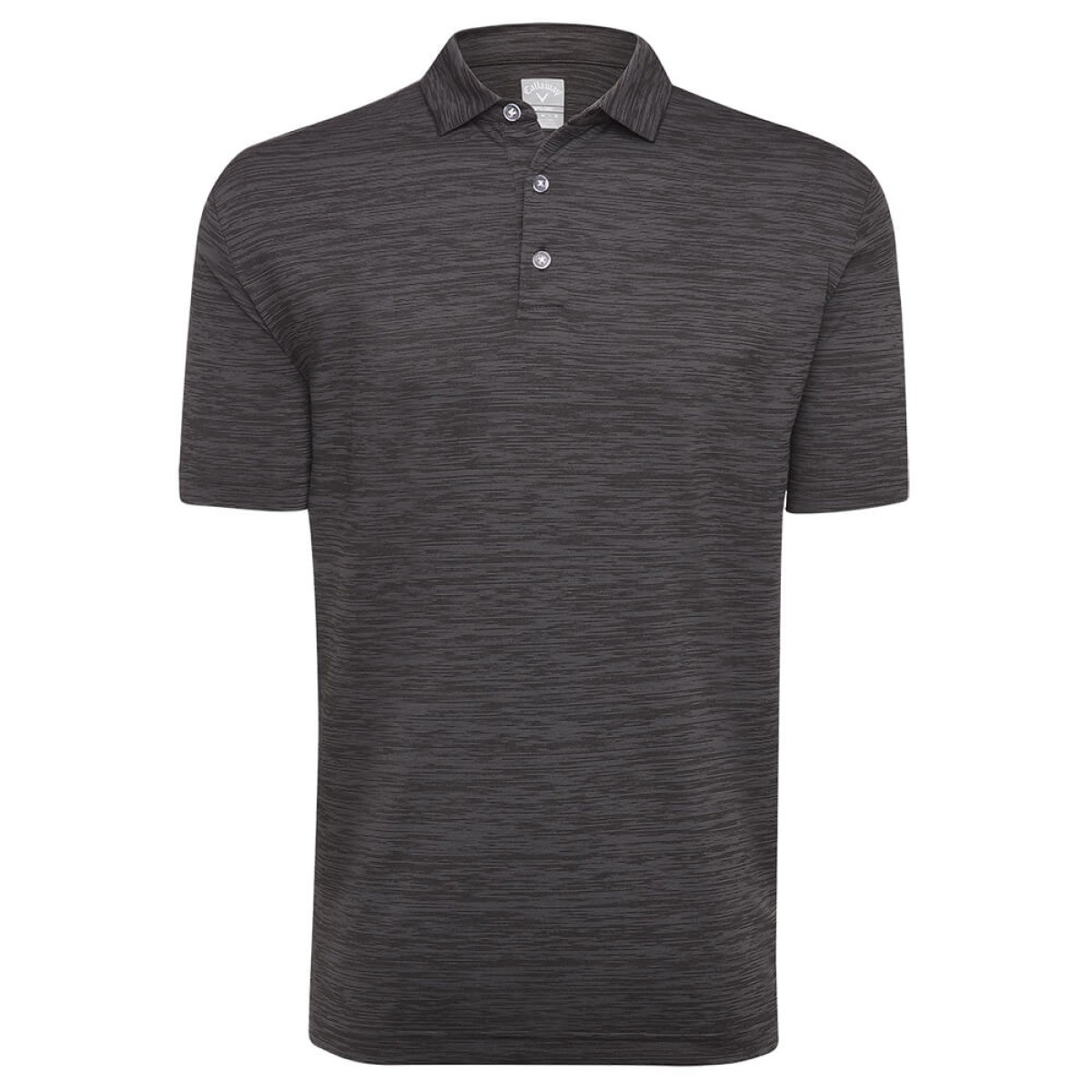 Custom Callaway Broken Stripe Men's Polo in Black - Blank