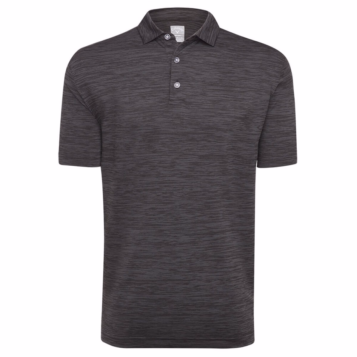 Custom Callaway Broken Stripe Men's Polo in Black - Blank