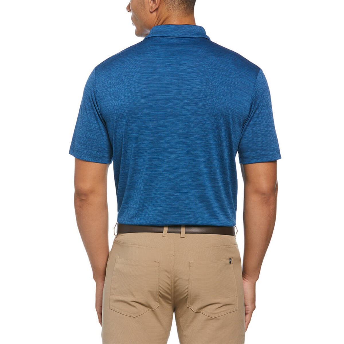 Custom Callaway Broken Stripe Men's Polo in Blue - Alternate