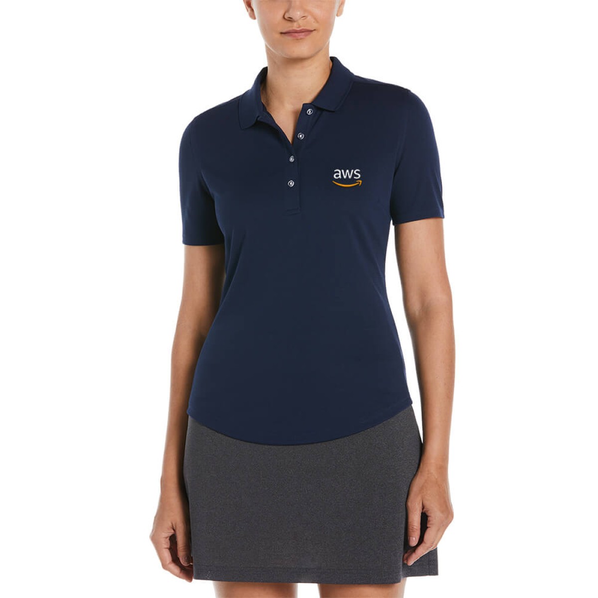 Custom Callaway Core Performance Ladies Polo in Navy - Decorated