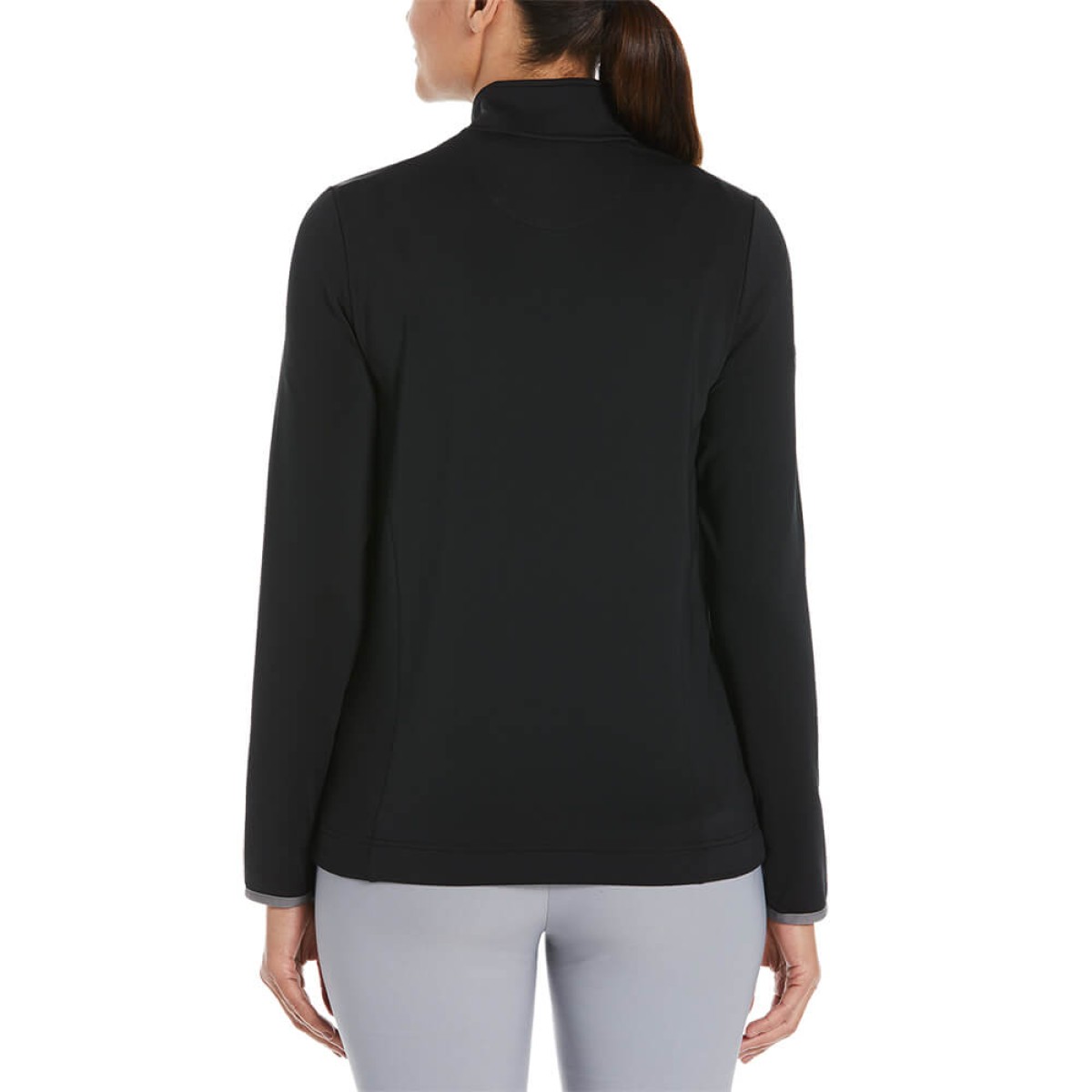 Custom Callaway Lightweight 1/4 Zip Ladies Pullover in Black - Alternate