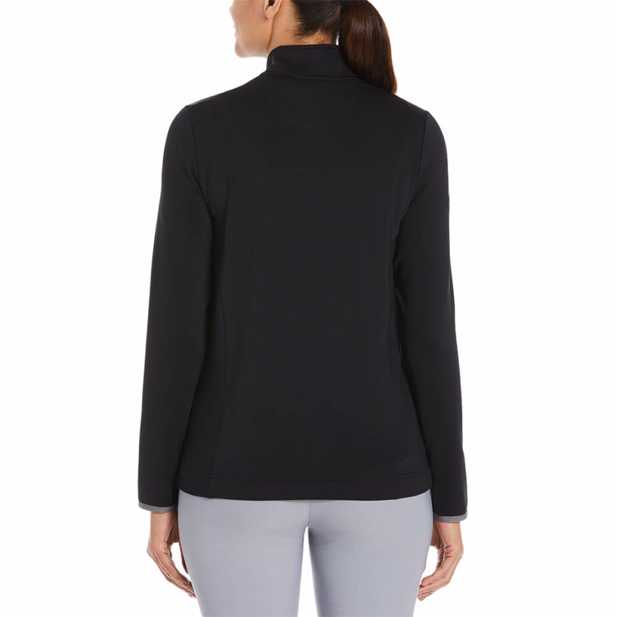 Custom Callaway Lightweight 1/4 Zip Ladies Pullover in Black - Alternate