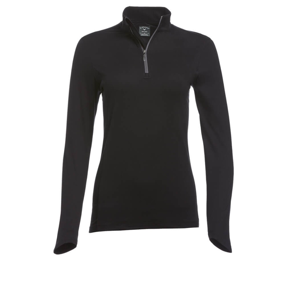 Custom Callaway Lightweight 1/4 Zip Ladies Pullover in Black - Blank
