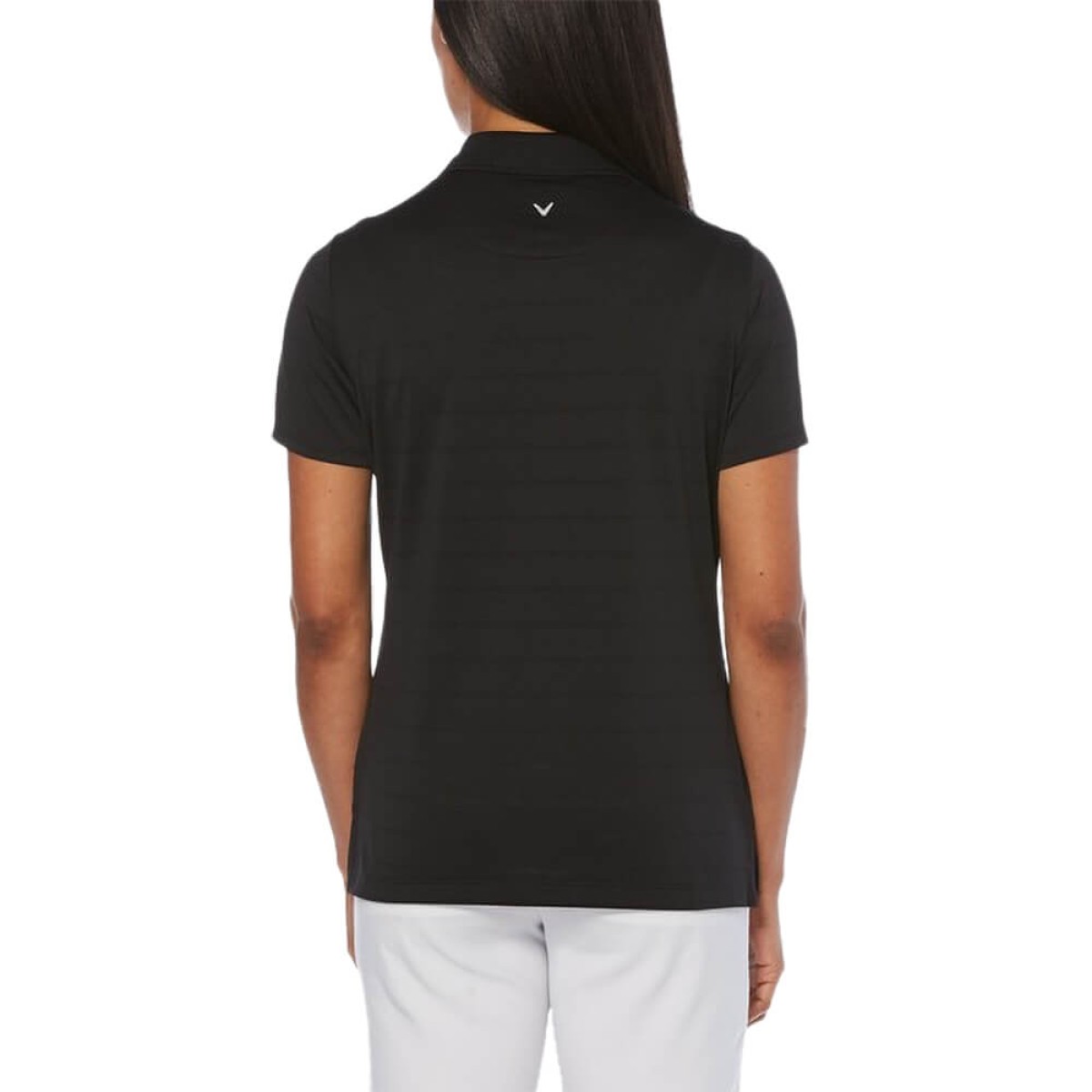 Custom Callaway Opti-Vent Ladies Polo in Black - Alternate