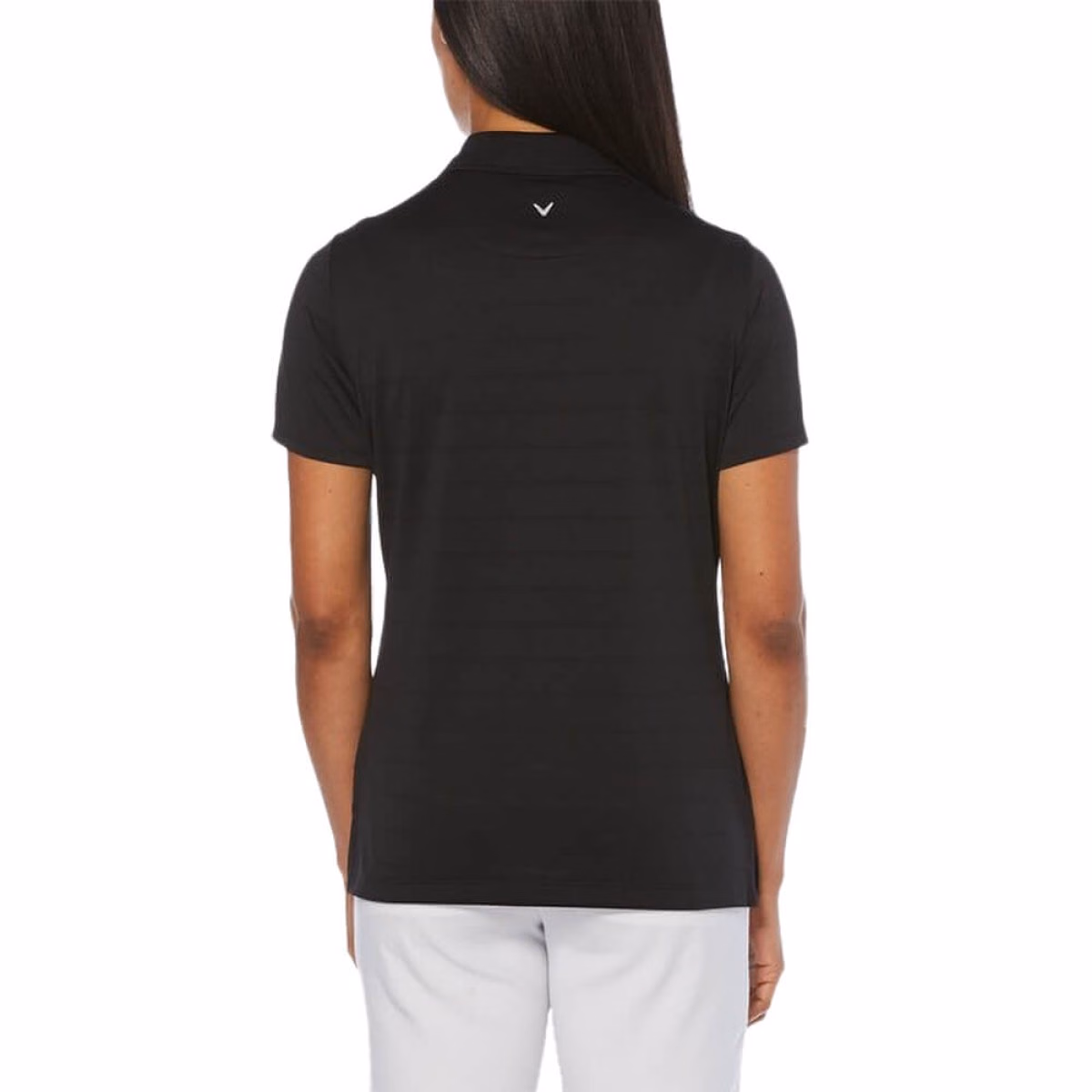 Custom Callaway Opti-Vent Ladies Polo in Black - Alternate