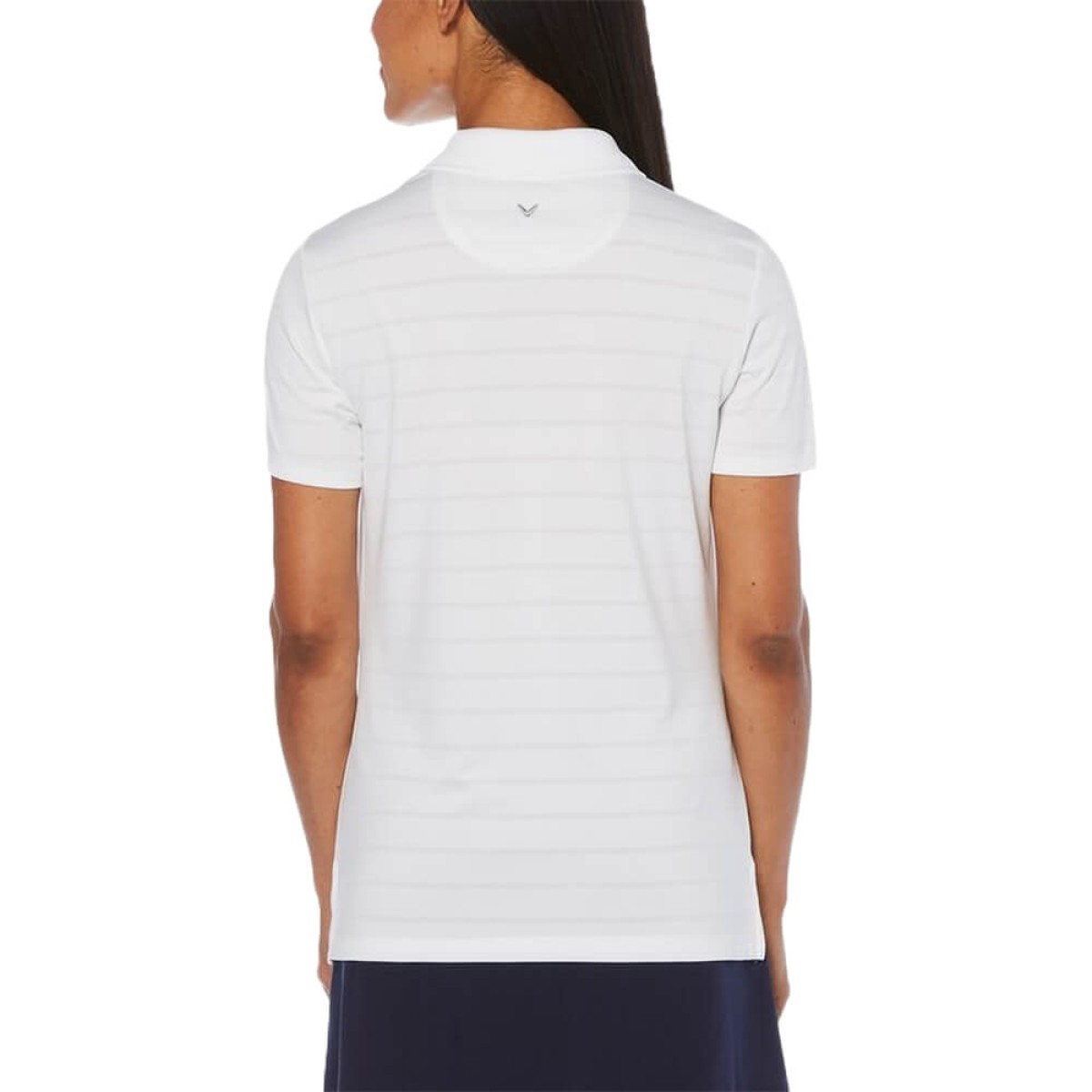 Custom Callaway Opti-Vent Ladies Polo in White - Alternate