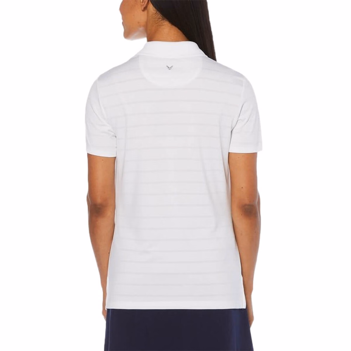 Custom Callaway Opti-Vent Ladies Polo in White - Alternate
