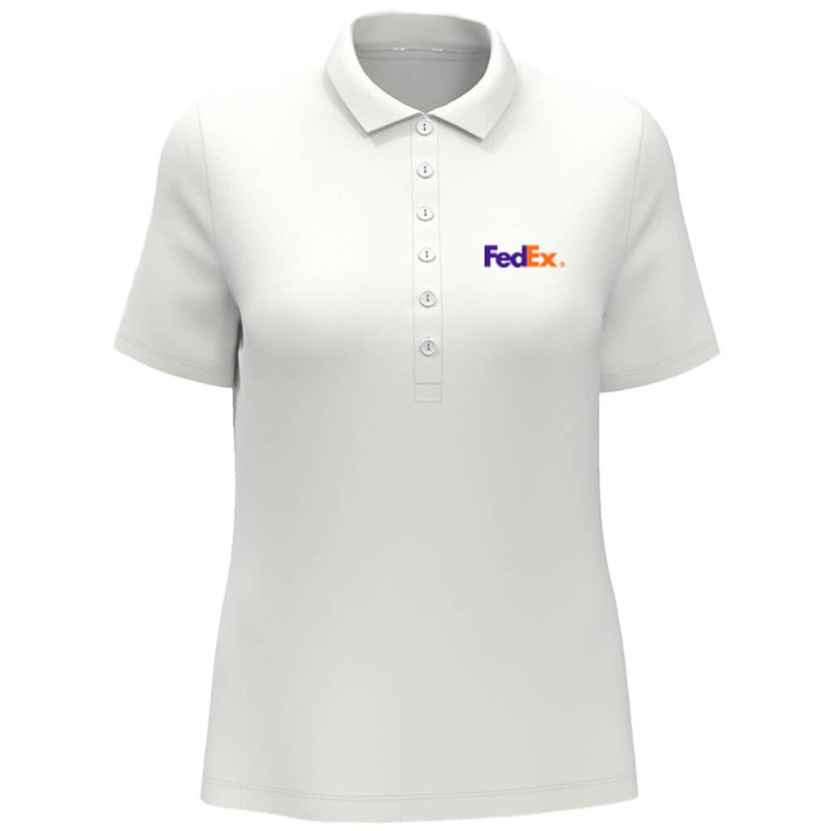 Custom Callaway Opti-Vent Ladies Polo in White - Decorated