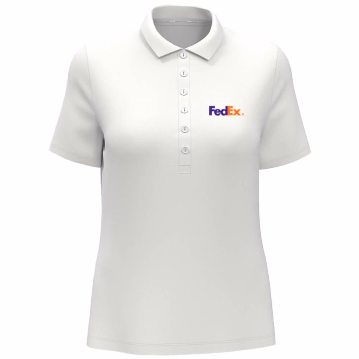 Custom Callaway Opti-Vent Ladies Polo in White - Decorated