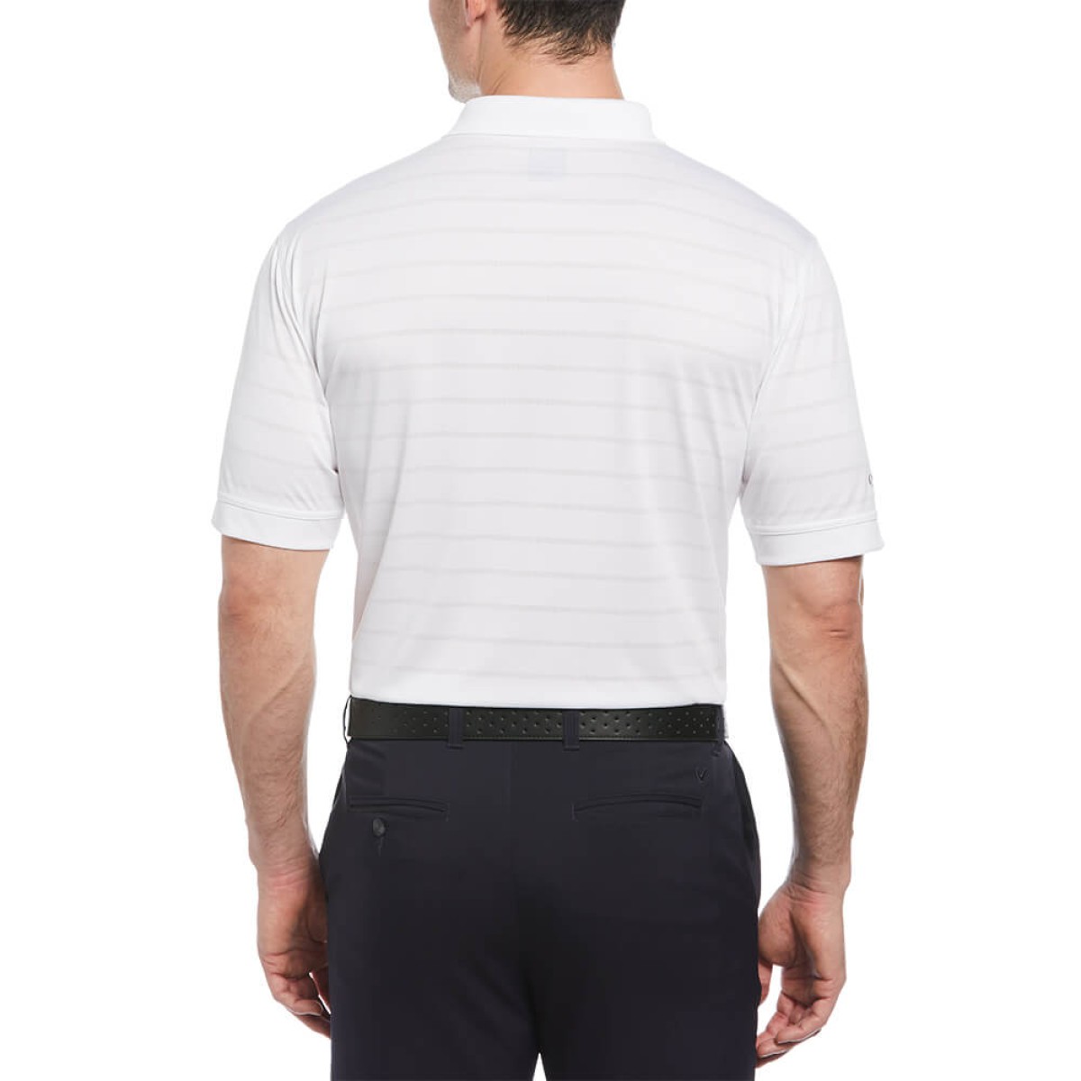 Custom Callaway Opti-Vent Men's Polo in White - Alternate