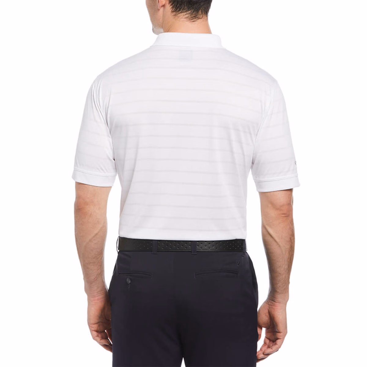 Custom Callaway Opti-Vent Men's Polo in White - Alternate