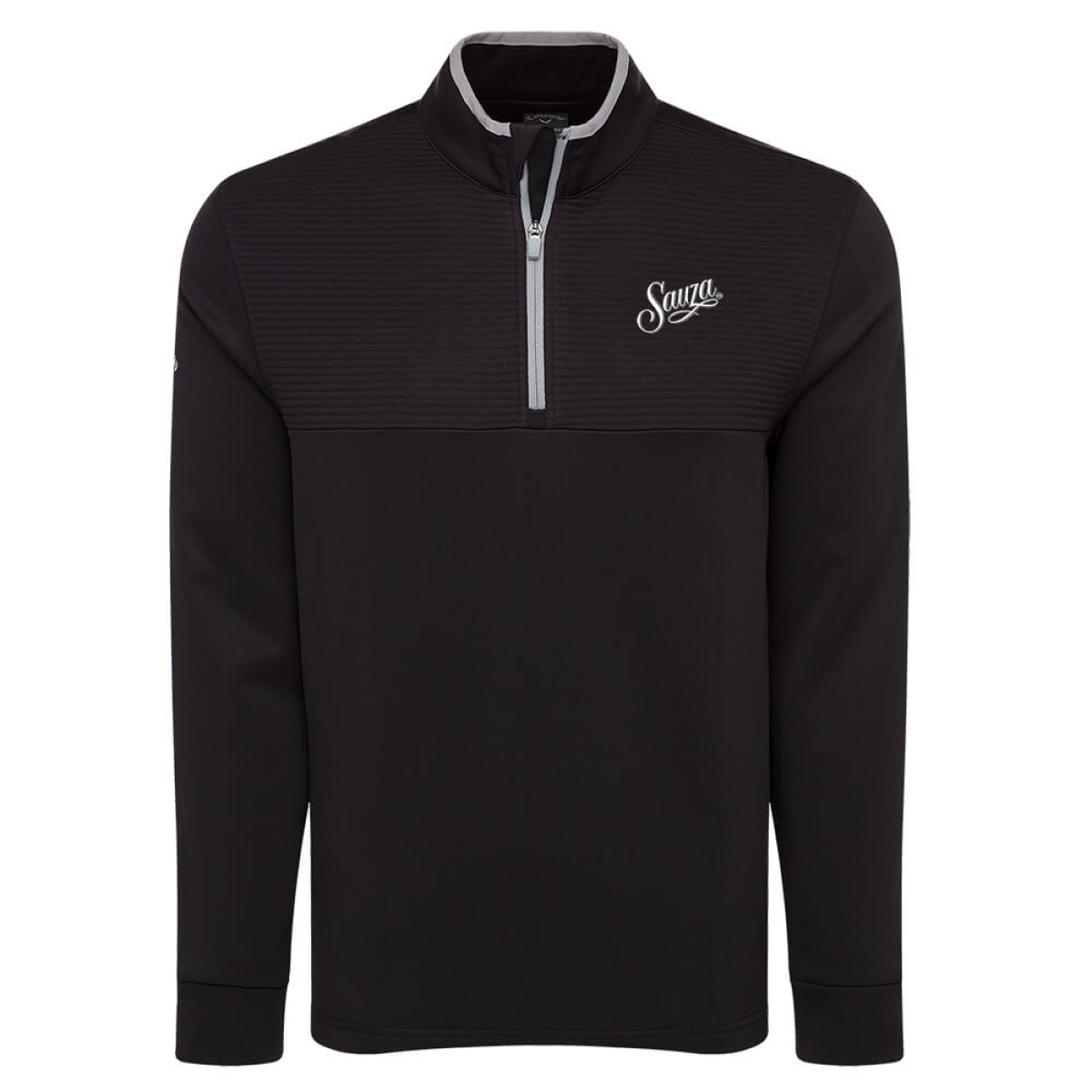Custom Callaway Ottoman Fleece Men's Pullover in Black - Decorated