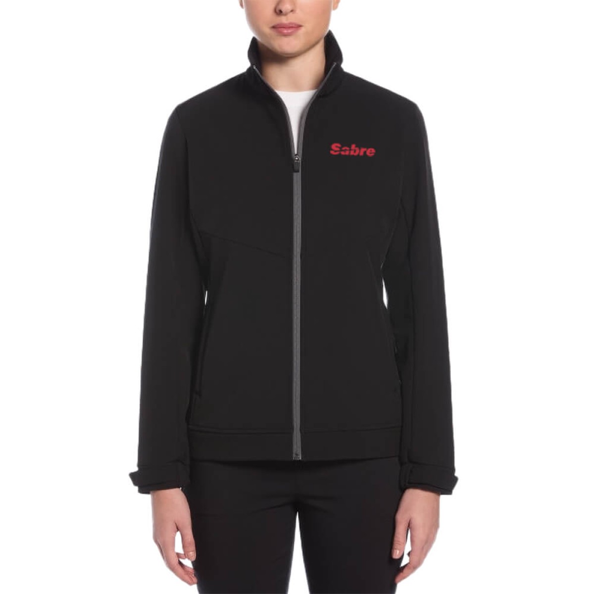 Custom Callaway Soft Shell Full-Zip Ladies Jacket in Black - Decorated