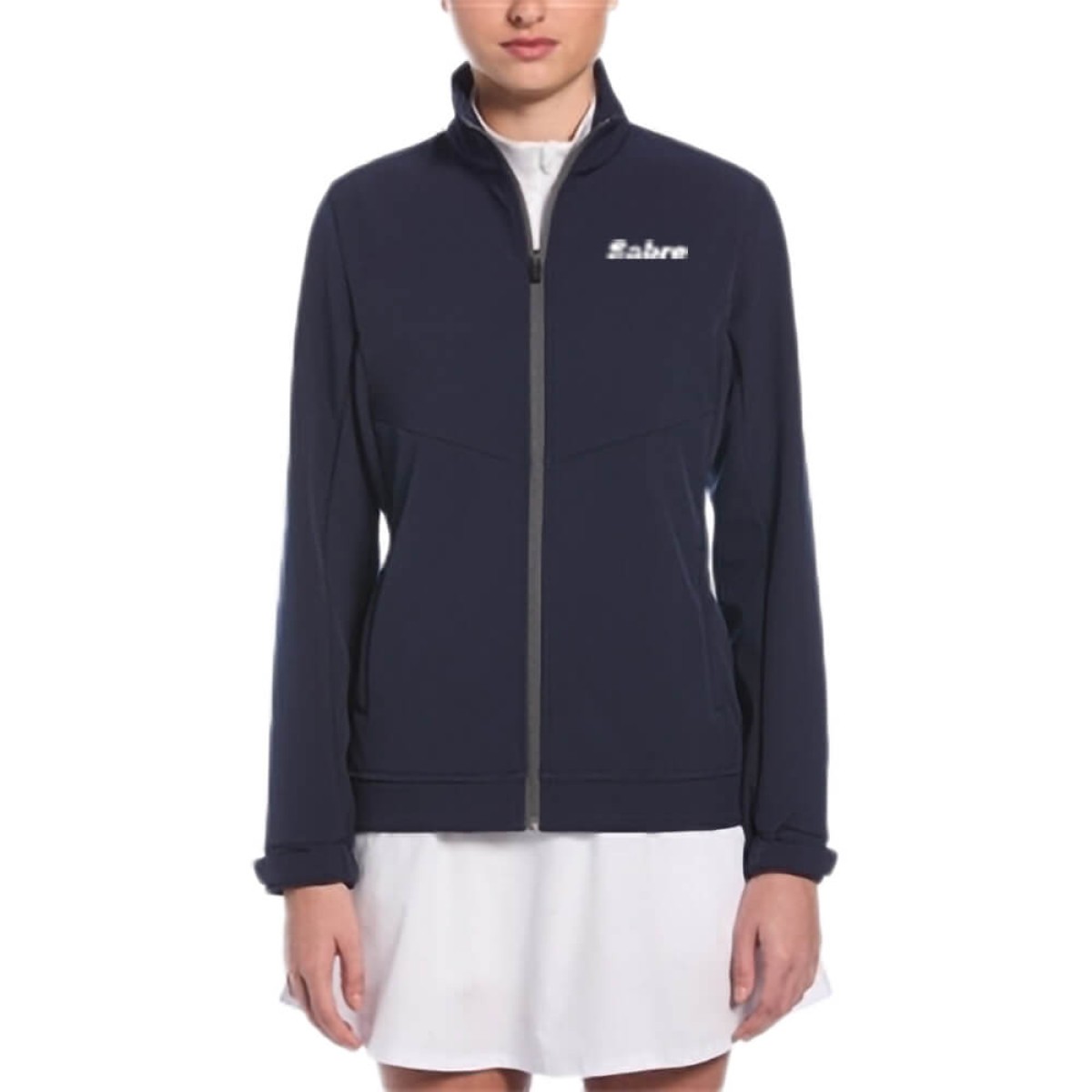 Custom Callaway Soft Shell Full-Zip Ladies Jacket in Navy - Decorated