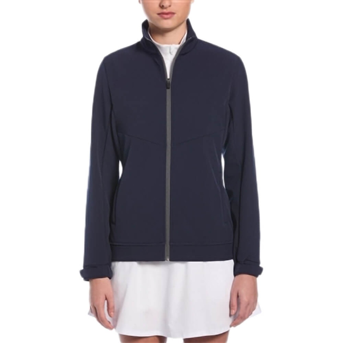 Custom Callaway Soft Shell Full-Zip Ladies Jacket in Navy - Blank