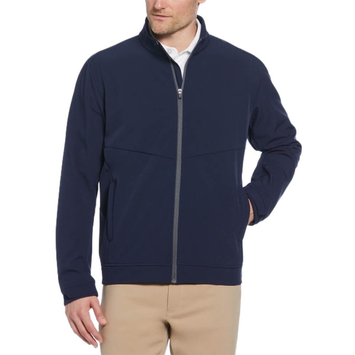 Custom Callaway Soft Shell Full-Zip Men's Jacket in Navy - Blank