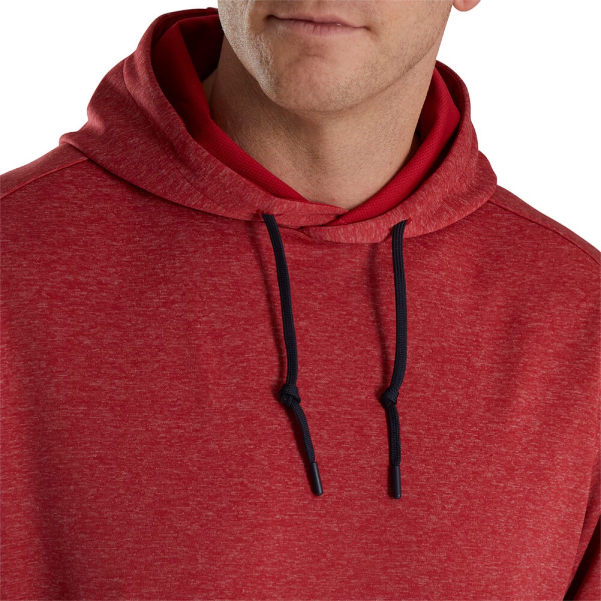 Custom Footjoy Men Lightweight Hoodie in Red - Alternate