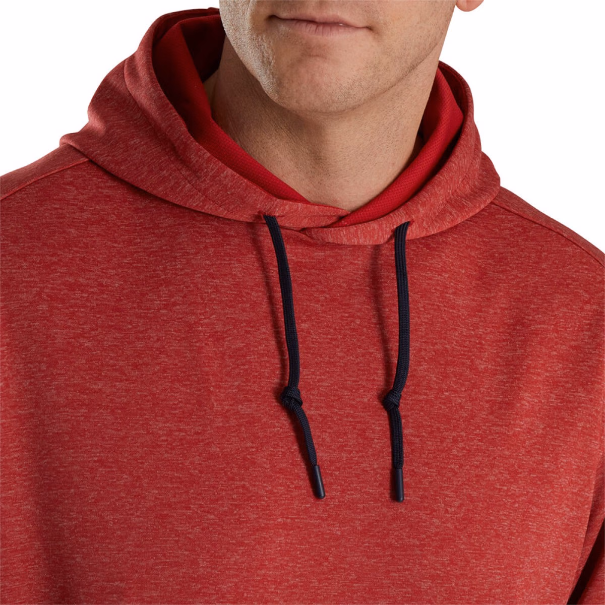 Custom Footjoy Men Lightweight Hoodie in Red - Alternate