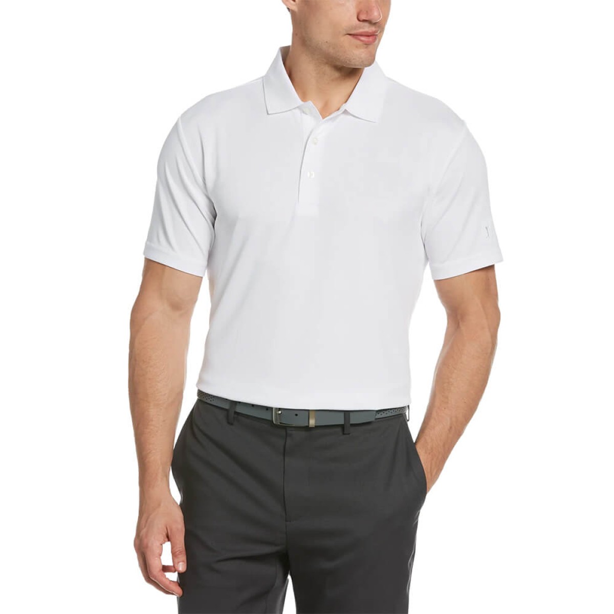 Custom PGA Tour Airflux Men's Polo in White - Blank