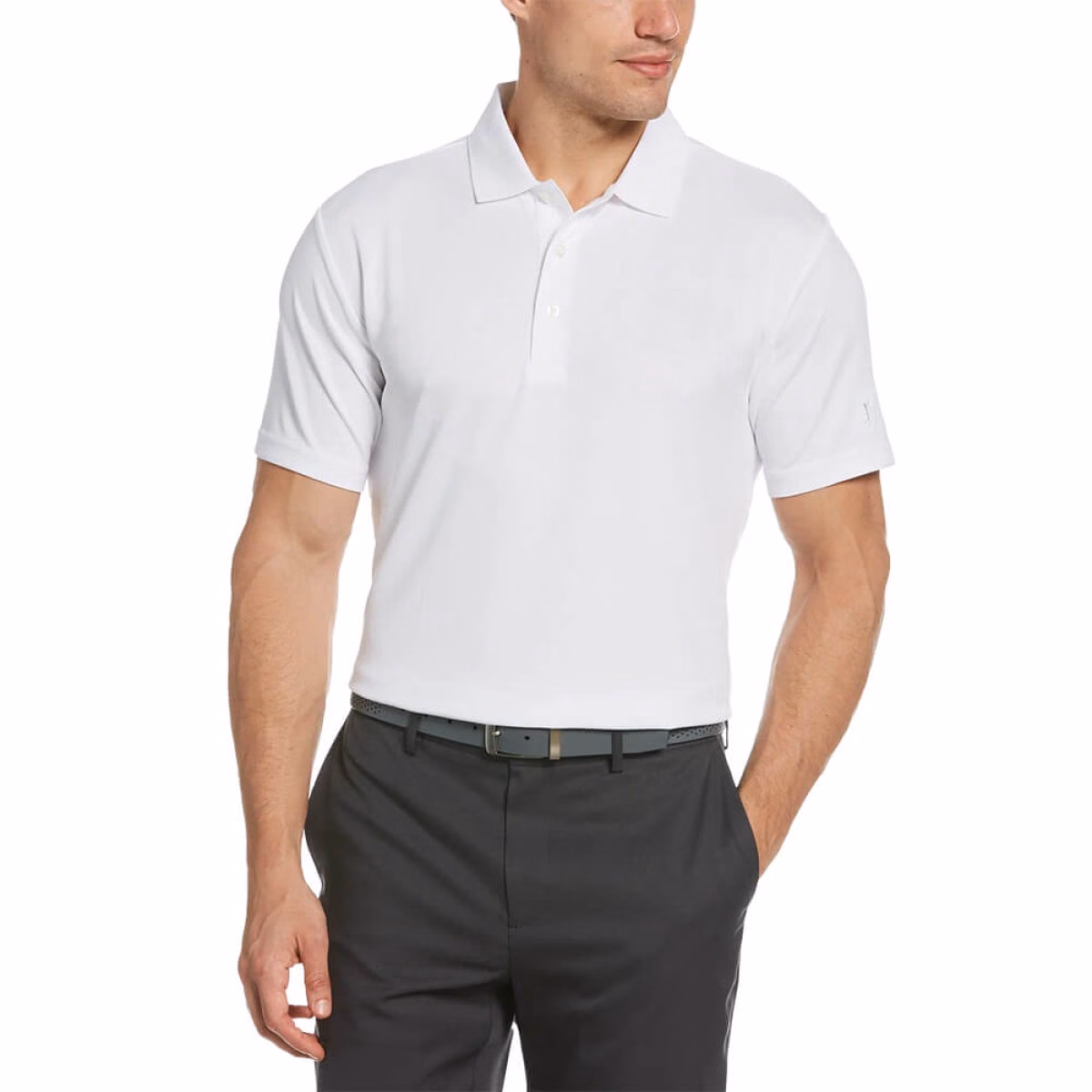 Custom PGA Tour Airflux Men's Polo in White - Blank