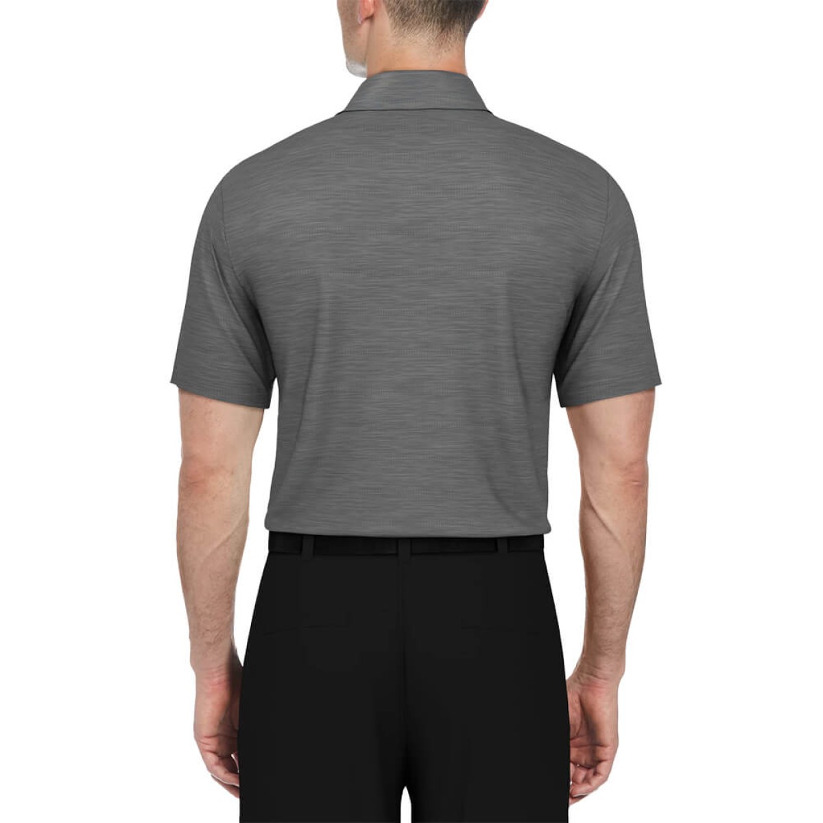 Custom PGA Tour Jaspe Airflux Men's Polo in Grey - Alternate