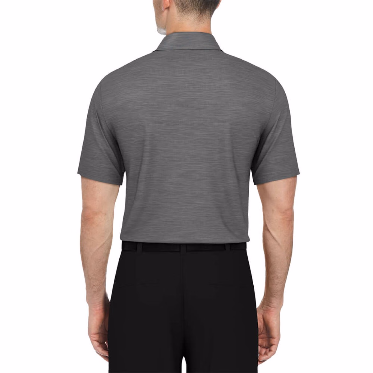 Custom PGA Tour Jaspe Airflux Men's Polo in Grey - Alternate