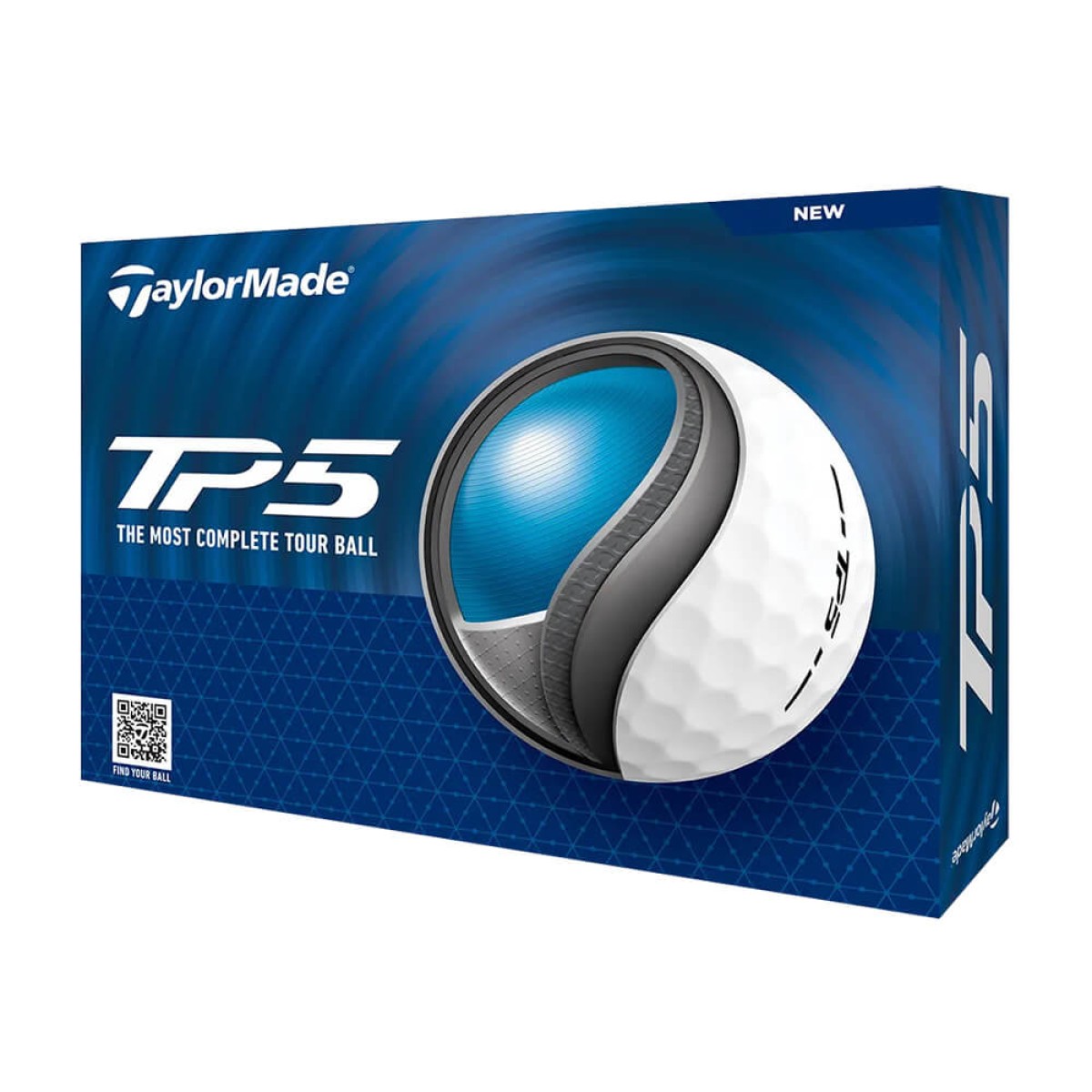 Custom TaylorMade TP5 Golf Balls in White - Alternate