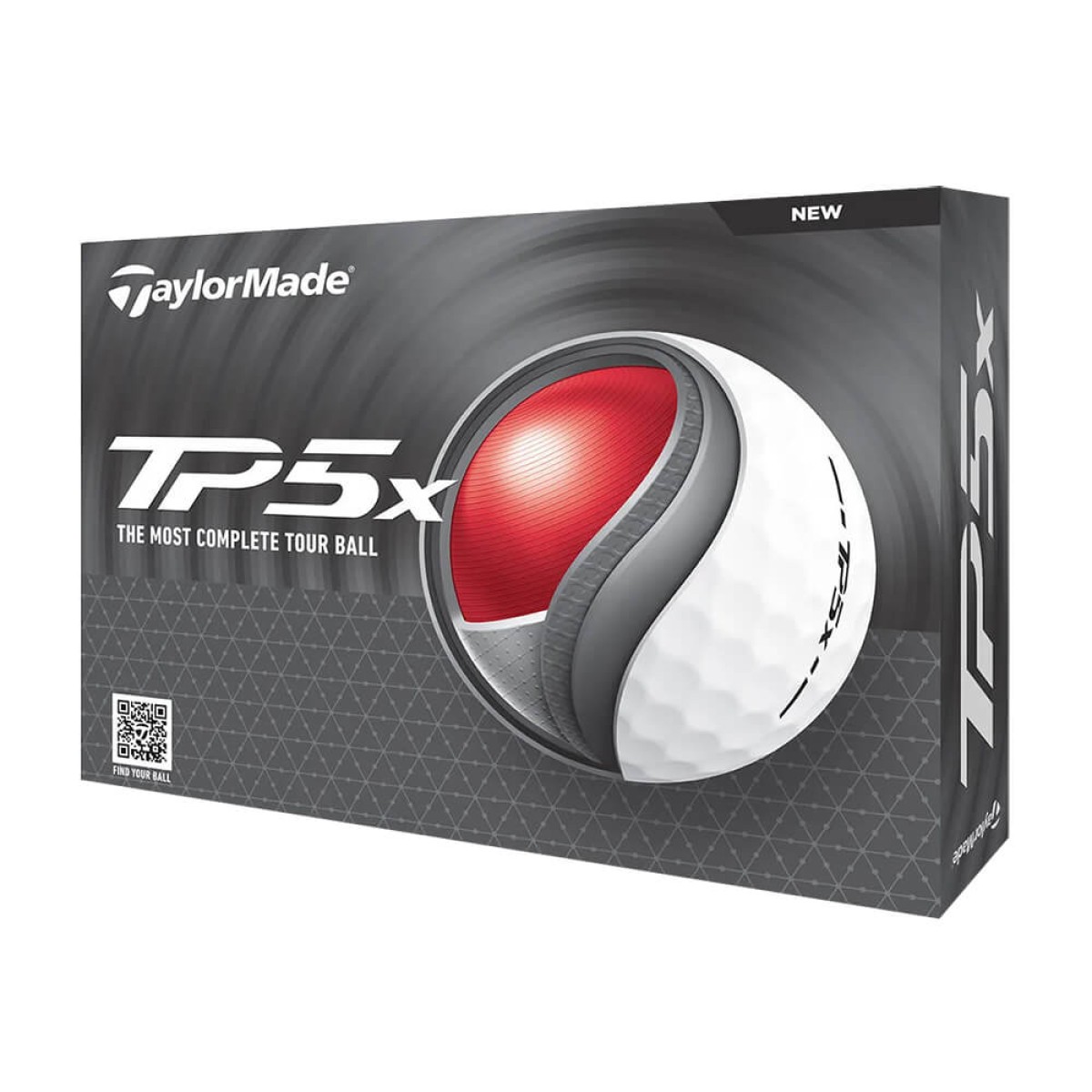 Custom TaylorMade TP5x Golf Balls in White - Alternate