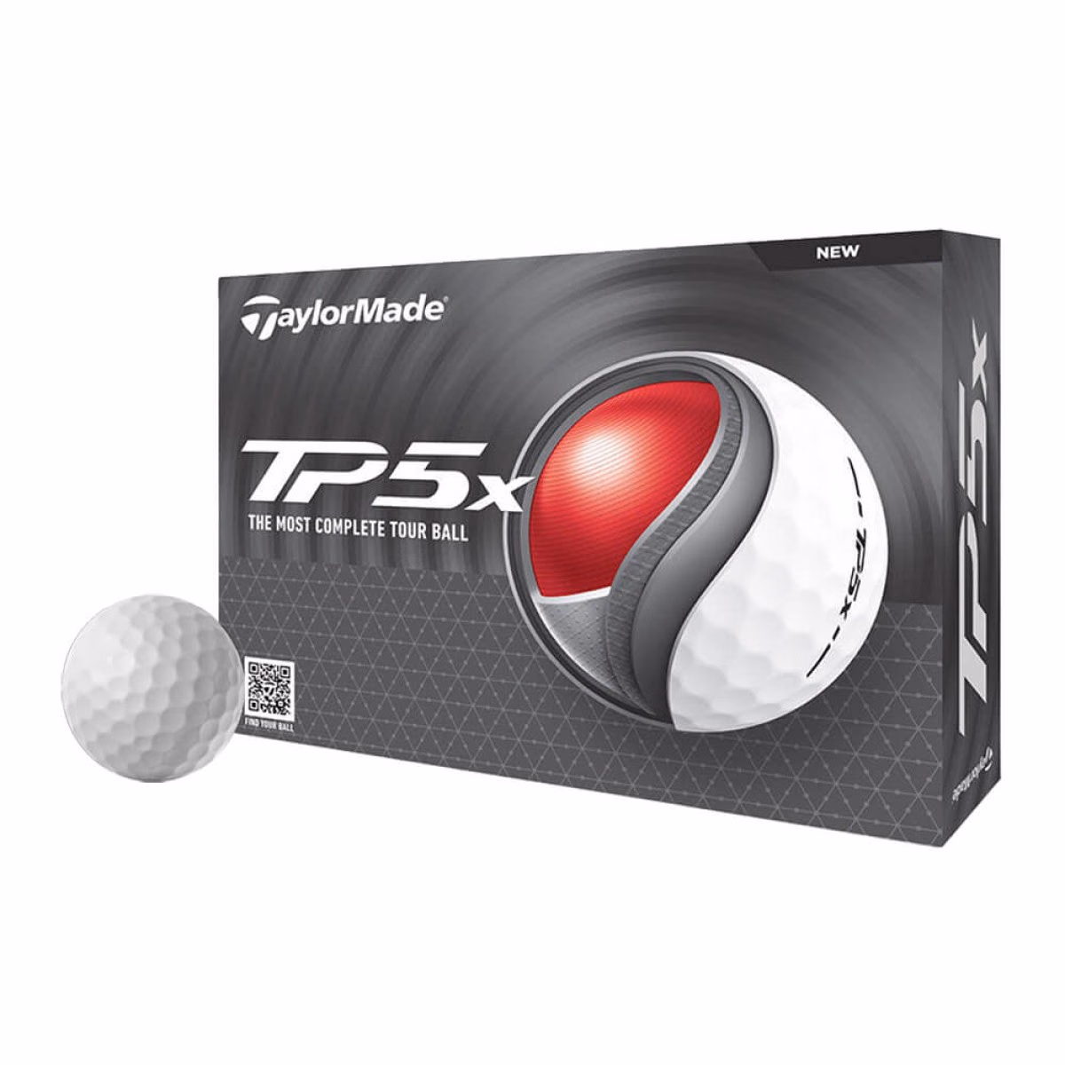 Custom TaylorMade TP5x Golf Balls in White - Blank